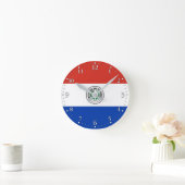 Paraguayese vlag ronde klok (Huis)