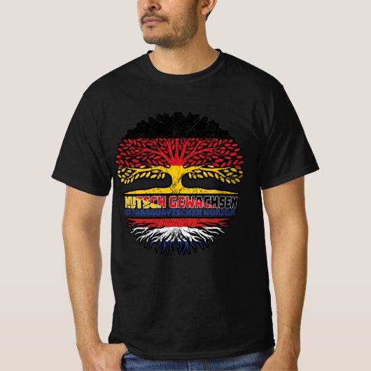 Paraguayisch Deutsch Deutschland Baum T-shirt (Voorkant)