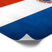 Paraguayse nationale vlag poster (Hoek)