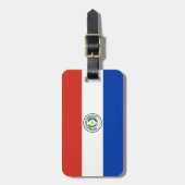 Paraguayse vlag bagagelabel (Voorkant verticaal)