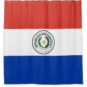Paraguayse vlag douchegordijn (Voorkant)