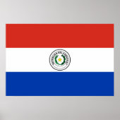 Paraguayse vlag poster (Voorkant)