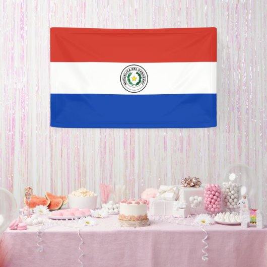 Paraguayse vlag spandoek (Feest)
