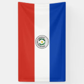Paraguayse vlag spandoek (Verticaal)