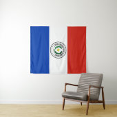Paraguayse vlag wandkleed (In Situ (horizontaal))