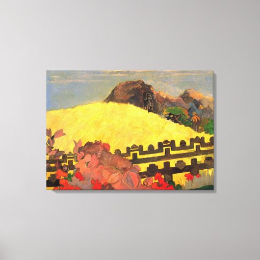 "Parahi Te Marae" - Paul Gauguin Canvas Afdruk (Voorkant)