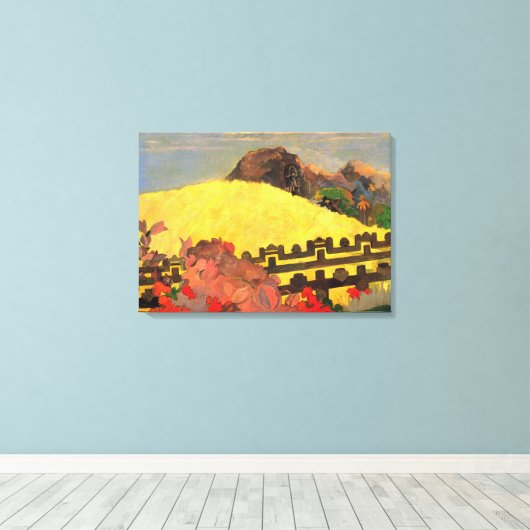 "Parahi Te Marae" - Paul Gauguin Canvas Afdruk (Insitu (Houten vloer))