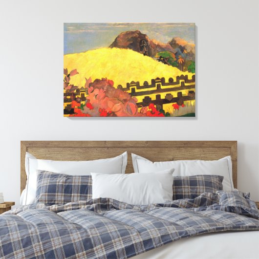 "Parahi Te Marae" - Paul Gauguin Canvas Afdruk (Insitu (Slaapkamer))