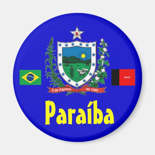Paraíba Imã Brazil Paraíba Magnet (Voorkant)