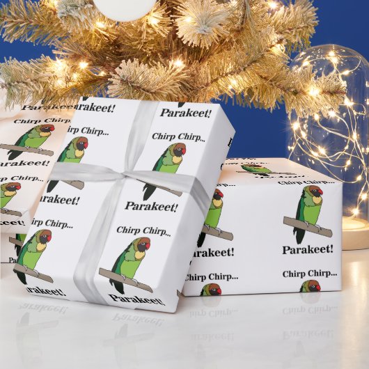Parakeet Bird Lovers Cadeaupapier (Feestdagen)