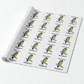 Parakeet Bird Lovers Cadeaupapier (Uitgerold)