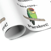 Parakeet Bird Lovers Cadeaupapier (Rol Hoek)