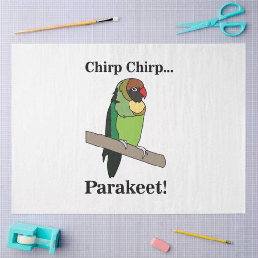 Parakeet Bird Lovers Tissuepapier (Craft)