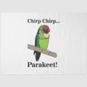 Parakeet Bird Lovers Tissuepapier (Voorkant)