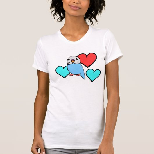 Parakeet Budgerigar T shirt (Voorkant)