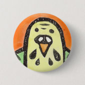 Parakeet Portrait Ronde Button 5,7 Cm (Voorkant)