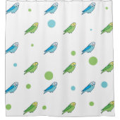 Parakeet Shower Curtain Douchegordijn (Voorkant)
