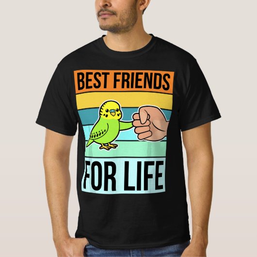Parakeet T Budgie Items Bird Budgerigar Parrot T-shirt (Voorkant)