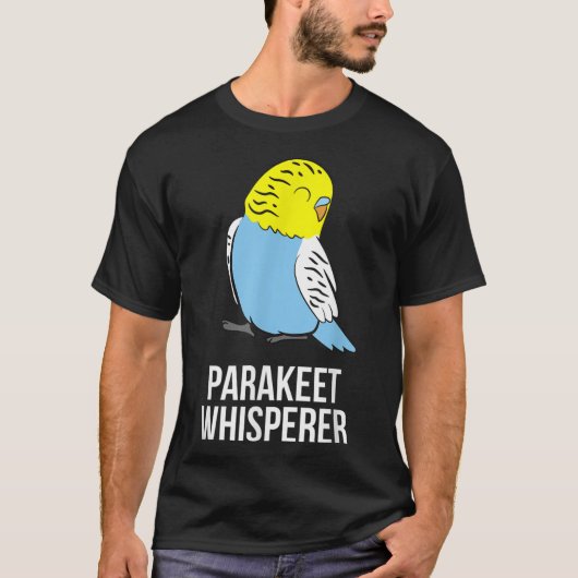 Parakeet Whisperer Schattige Parakeet Eigenaar Lov T-shirt (Voorkant)