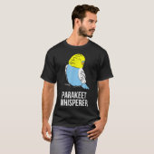 Parakeet Whisperer Schattige Parakeet Eigenaar Lov T-shirt (Voorkant volledig)