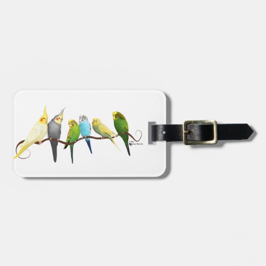 Parakeets & Cockatiels! Bagagelabel (Voorkant horizontaal)