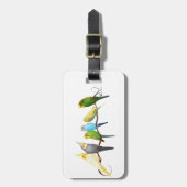 Parakeets & Cockatiels! Bagagelabel (Voorkant verticaal)