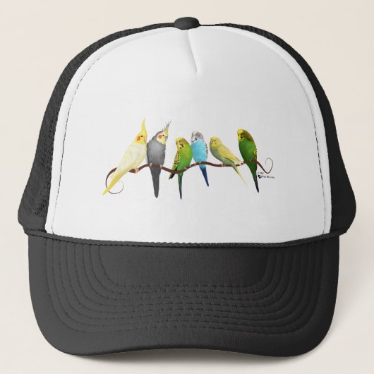 Parakeets & Cockatiels! Trucker Pet (Voorkant)