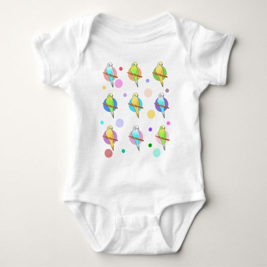 Parakeets- en poolpuntenpatroon romper (Voorkant)