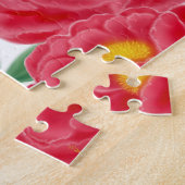 Parakeets in Peony Flowers Puzzle Legpuzzel (Zijkant)