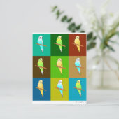 Parakeets op Aarde tonde-pleinen Briefkaart (Staand voorkant)