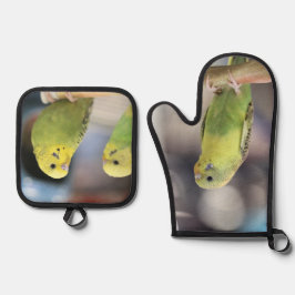 Parakeets Ovenwant & Pannenlap Set