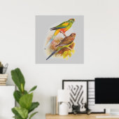 Parakeets Poster (Thuiskantoor)