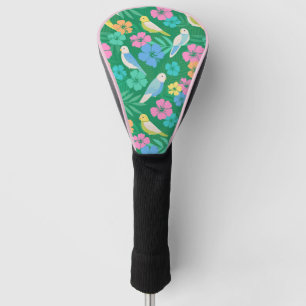 Paraket en Palms Tropisch Golfhoofd Hoesje Golfheadcover