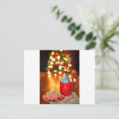 Paraket kerst briefkaart (Staand voorkant)