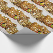 Paraket kerst cadeaupapier (Hoek)