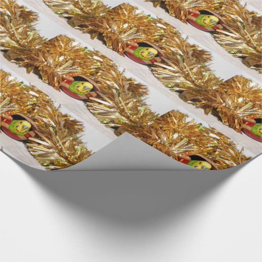 Paraket kerst cadeaupapier (Hoek)