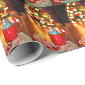 Paraket kerst cadeaupapier (Rol Hoek)