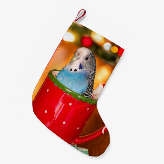 Paraket kerst kleine kerstsok (Voorkant (Hangend))