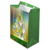 Paraket kerst medium cadeauzakje (Voorkant Gekanteld)