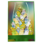 Paraket kerst medium cadeauzakje (Voorkant)