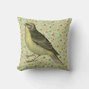  paraket over Folk Art Pattern Kussen