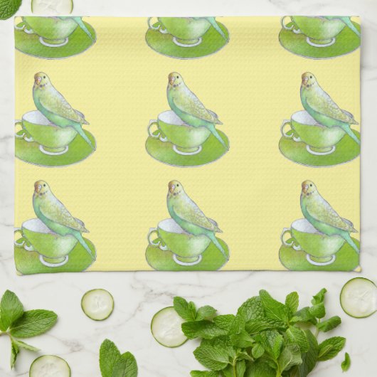 Paraket Tea Kitchen Towel Theedoek (Gevouwen)