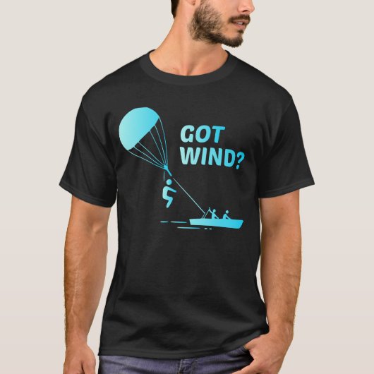 Parakiting Parasailing Parascending Skydiving T-shirt (Voorkant)