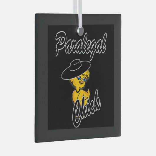 Paralegal Chick #4 Glas Ornament (Voorkant Rechts)