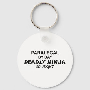 Paralegal Deadly Ninja bij nacht Sleutelhanger