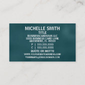 Paralegal Elegant Naam Bord Visitekaartje (Achterkant)