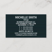 Paralegal Elegant Stripe Visitekaartje (Achterkant)