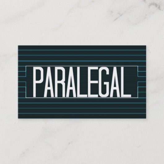 Paralegal Elegant Stripe Visitekaartje (Voorkant)