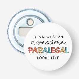 Paralegal Geweldige juridisch assistent Funny Button Flesopener