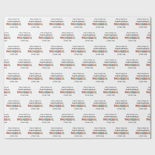 Paralegal Geweldige juridisch assistent Funny Cadeaupapier (Vlak)